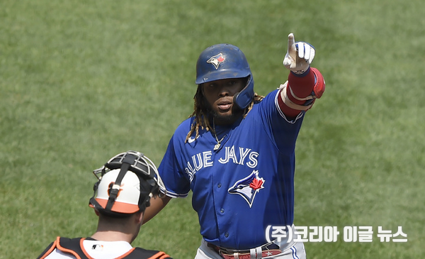 토론토 블루제이스 블라디미르 게레로 주니어. 2021.09.13.
