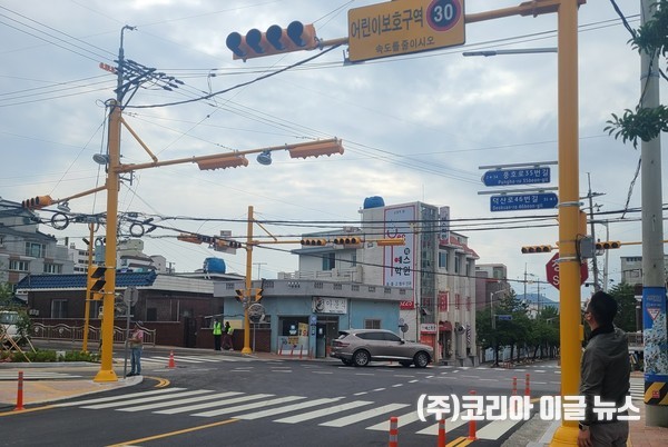 창원특례시, 진해 덕산오거리 교차로 및 신호체계 개선을 통한 통학로 확보
