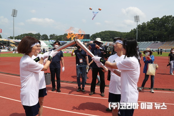 웅부 성화 채화 (사진/제공=안동시)