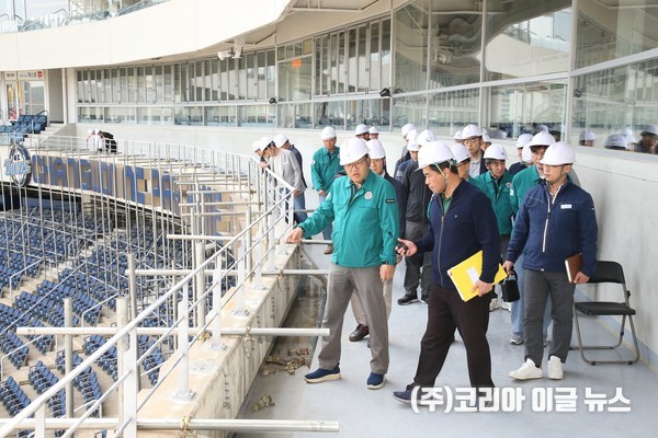 장금용 창원시장 권한대행, 창원NC파크 재개장위해 최종 점검 실시  (사진/제공=창원특례시)