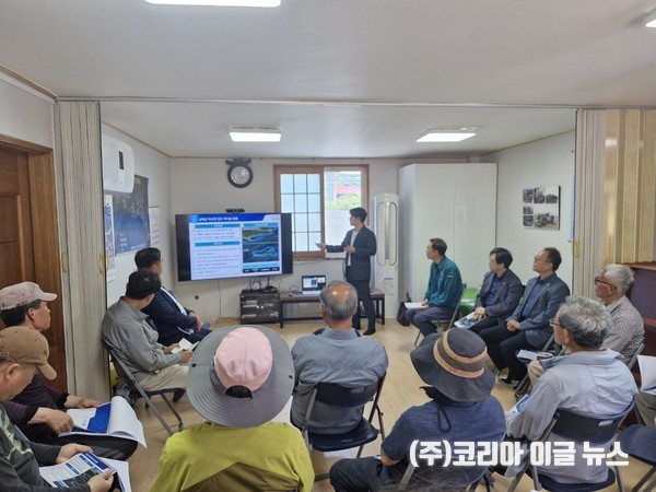 해양생태계 복원과 수산자원 증대를 위한 주민 소통의 장 마련 - 맞춤형 바다숲 조성 모델을 구축하고, 어업인 참여 확대 추진 회의 현장