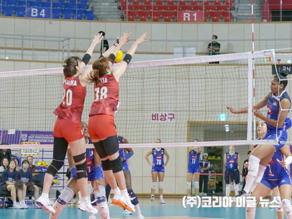 프랑스 일본 경기 (사진/제공=진주시)