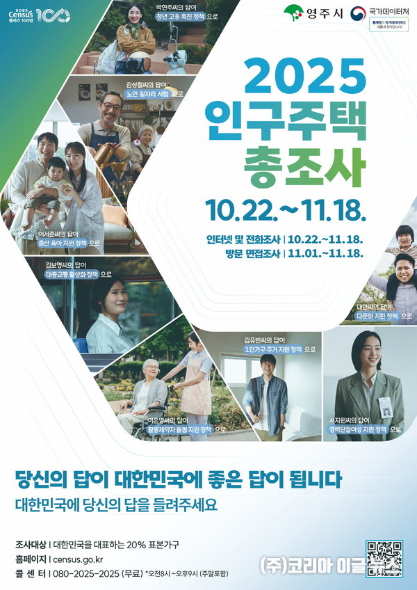 2025년 인구주택총조사 실시 포스터  (사진/제공=영주시)
