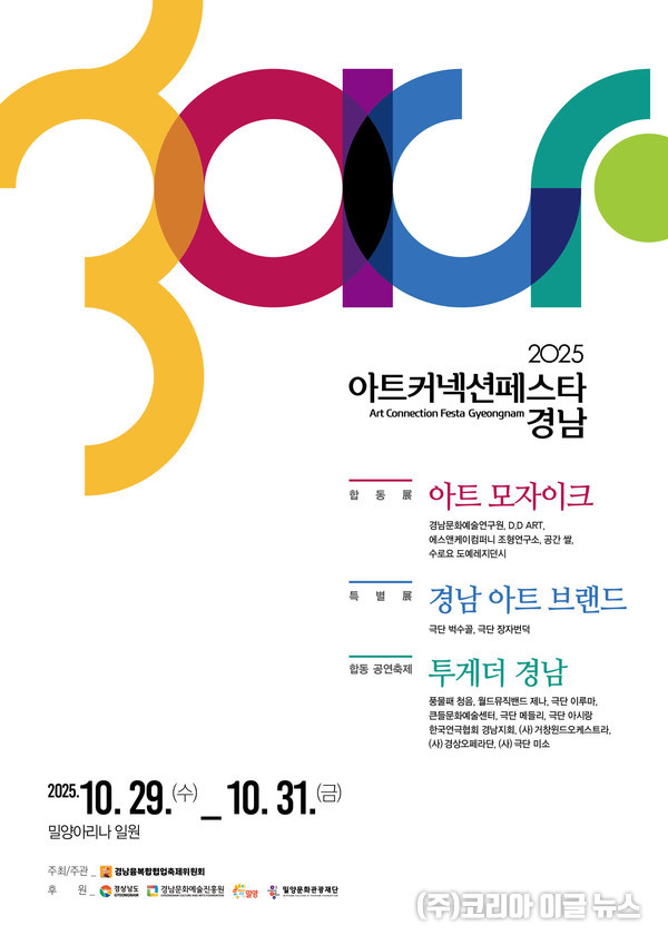 2025 아트 커넥션 페스타-경남 포스터  (제공=밀양시)