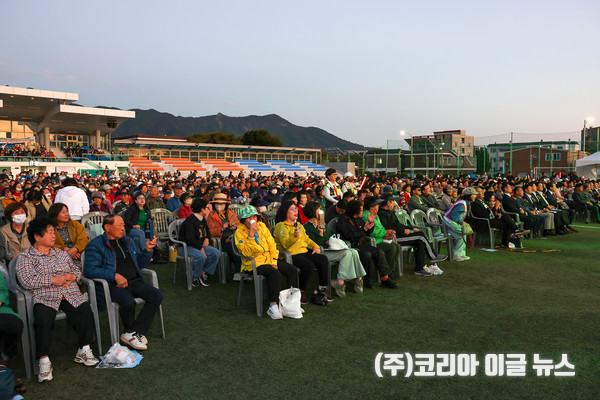 이동햇살마을 제1회 주민화합 어울림 한마당 음악회 시민들 전경