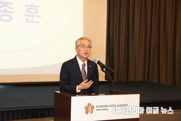 박종훈 교육감이 인사말을 하고 있다.  (사진/제공=경상남도교육청)