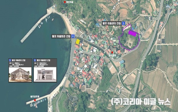 황포항 계획도  (제공=거제시)