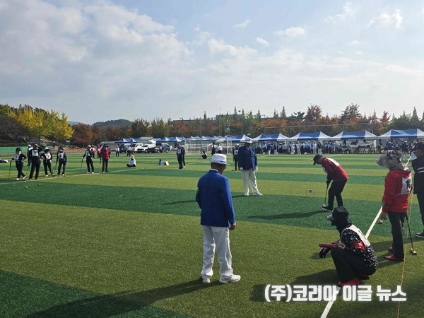 밀양시게이트볼협회, 제24회 밀양시장기 생활체육 경남게이트볼대회 개최  (사진/제공=밀양시​​​​​​​)