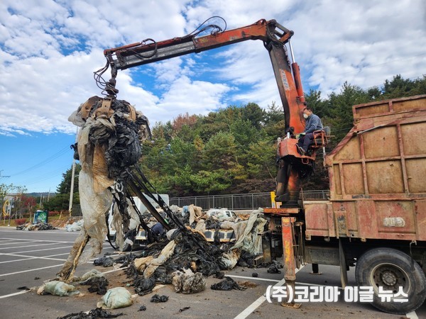 하동군새마을지회, 영농 폐자원 수거 경진대회  (사진/제공=하동군)