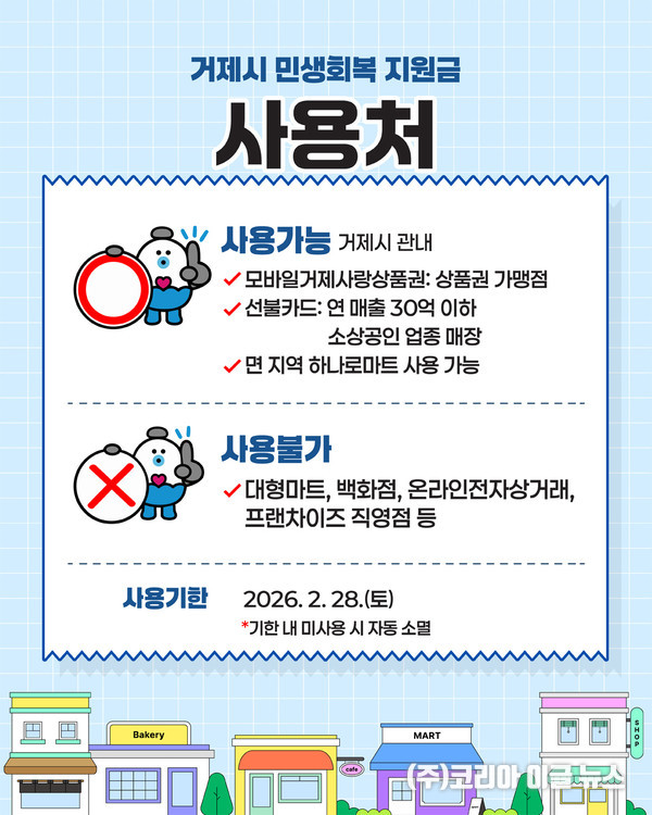 거제시 민생회복지원금, 11월 24일부터 지급 (제공=거제시)