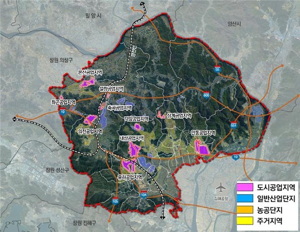 공업지역 현황도  (제공=김해시)