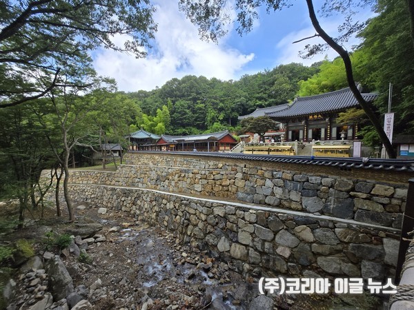 홍룡사 대웅전 주변 석축정비공사 후 (사진/제공=양산시)