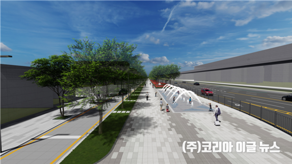 사상광장로 그릿카펫 조성사업 조감도